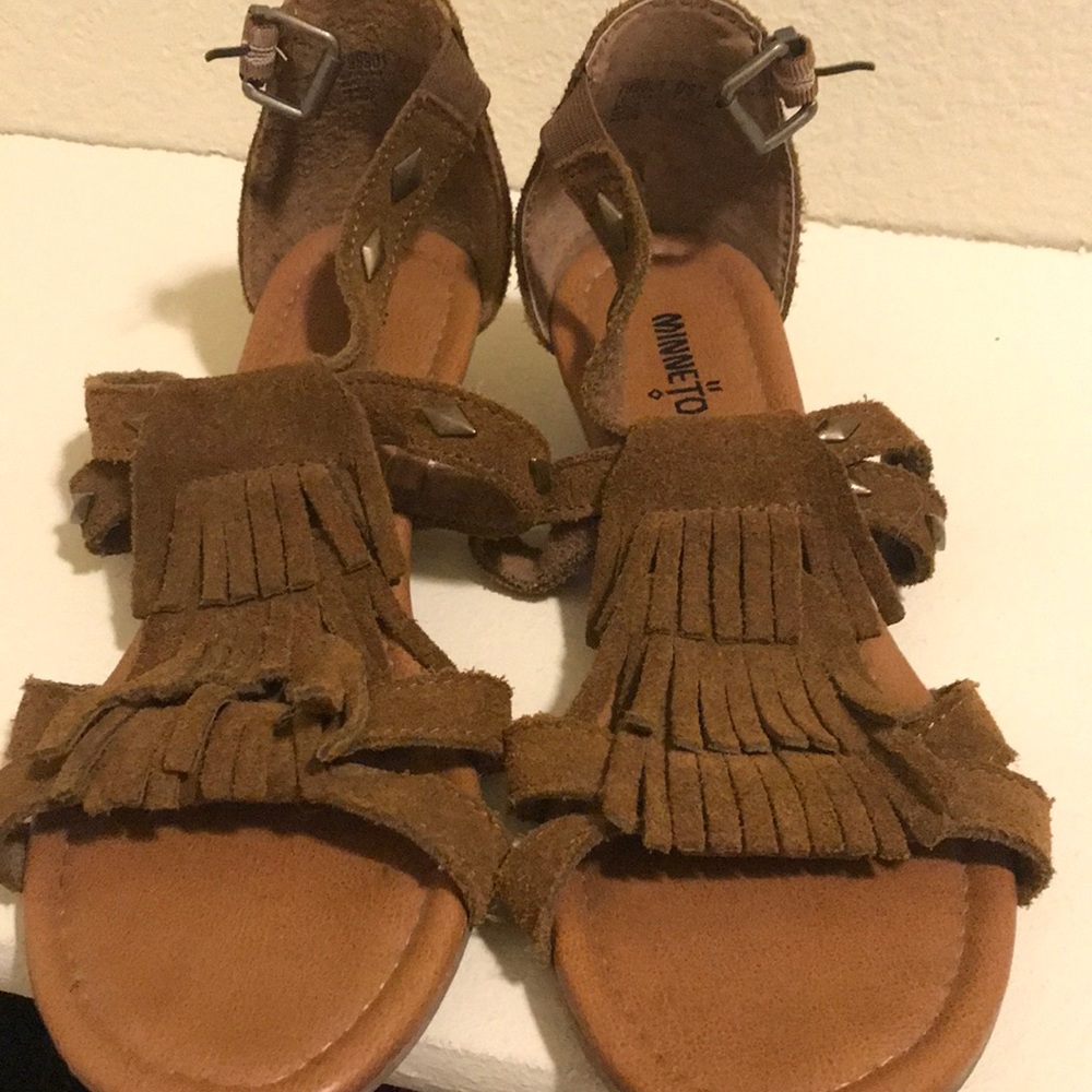 Minnetonka Fringe Sandals